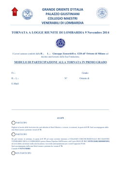 Scarica modulo di adesione