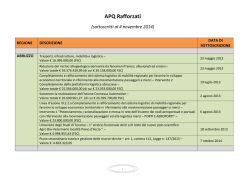 APQ Rafforzati (sottoscritti al 4 novembre 2014)