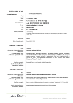 CV (pdf 307,71) - Regione Lazio