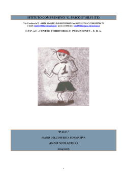 pof - Istituto Comprensivo Silvi Istituto Comprensivo Silvi