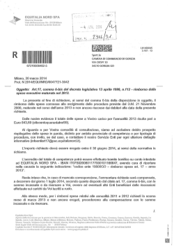 67210506482-5 Milano, 20 marzo 2014 Prot. N