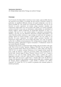 TEOLOGIA POLITICA (Sisto)