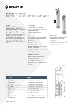 NOCCHI DOMINATOR 5 MEHRSTUFIGE TAUCHMOTORPUMPEN