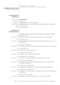 Antonella Feo - Universit&agrave; degli Studi di Bologna