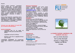 LA RIABILITAZIONE LOGOPEDICA NEL PAZIENTE CON GCLA Dott