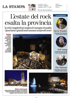 esalta la provincia - Umbria Rock Festival 2014