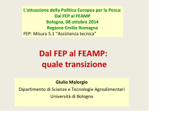 Dal FEP al FEAMP - Agricoltura e pesca - Regione Emilia