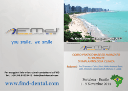 Corso in Brasile teorico-pratico a Fortaleza dal 1 al 9 Novembre 2014