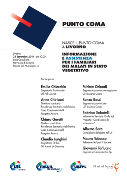 Nasce il Punto Coma a Livorno