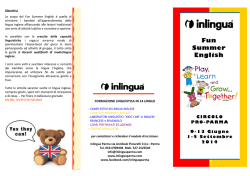 Fun Summer English - INLINGUA PARMA Traduzioni Parma