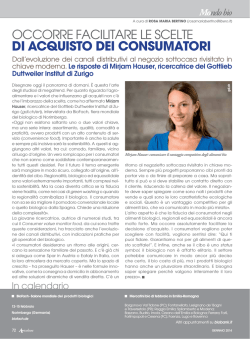 Occorre facilitare le scelte di acquisto dei consumatori