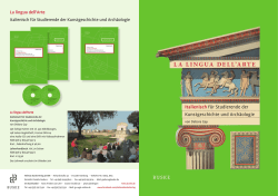 Flyer La lingua dell Arte