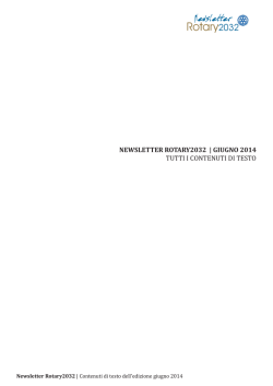 stampa tutti i contenuti di testo di questo numero della newsletter