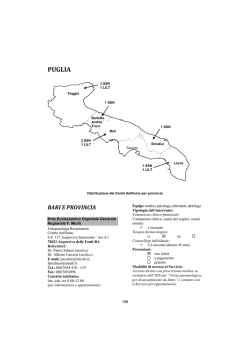 Puglia [PDF - 573.82 kbytes] - Istituto Superiore di Sanità