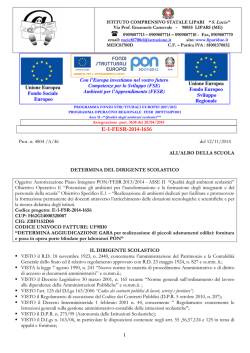 Determina aggiudicazione gara realizzazione piccoli adattamenti