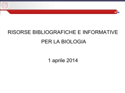bibliografie e banche dati - Polo di Scienze