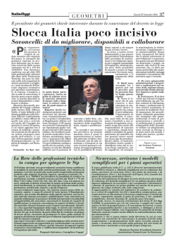 Slocca Italia poco incisivo