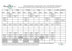 Orari e Corsi - Fitness Play