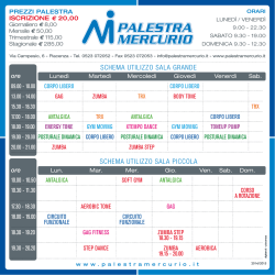 Schema orari stampabile
