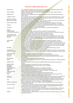 LEGENDA CORSI GREENLINE 2014
