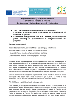 LIFE GETS BETTER WHEN YOU SHARE Report del meeting