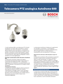 Telecamera PTZ analogica AutoDome 600