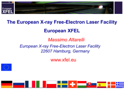 Massimo Altarelli The European X-ray Free