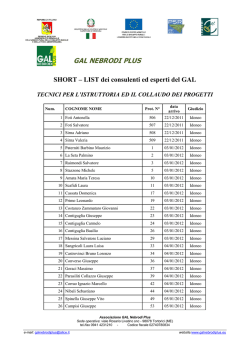 GAL NEBRODI PLUS - Euromed Carrefour Sicilia