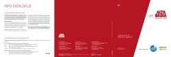 INFO CATALOGUE - Dolomites UNESCO LabFest