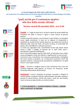 Programma - Ufficio Scolastico Regionale per le Marche