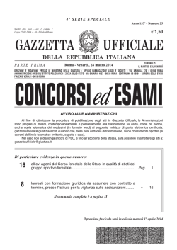 GAZZETTA UFFICIALE - STAFF Studio Associato