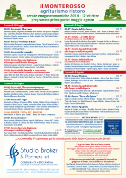 Monterosso- Serate Enogastronomiche 2014 1a parte