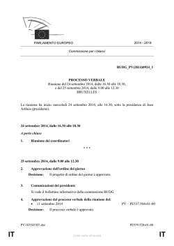 BUDG_PV(2014)0924_1 PROCESSO VERBALE Riunione del 24