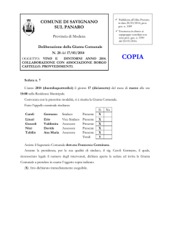 copia - Comune di Savignano sul Panaro