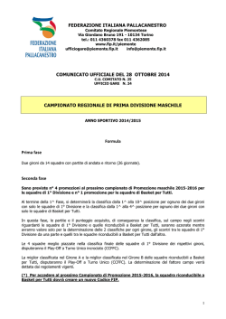 FEDERAZIONE ITALIANA PALLACANESTRO