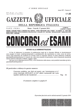 GAZZETTA UFFICIALE - SanVitoInformation