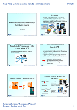 Elementi di accessibilit&agrave; informatica per l li it i i t i le