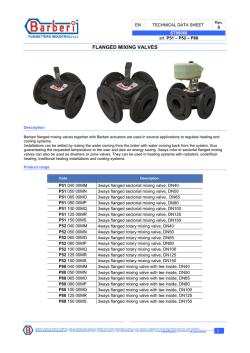 FLANGED MIXING VALVES 1