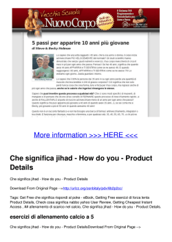 Che significa jihad - How do you