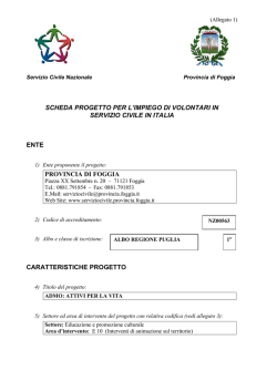 admo: attivi per la vita - Servizio Civile