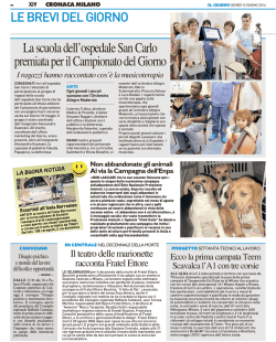 g-mmi - xiv - Campionato di Giornalismo il Giorno