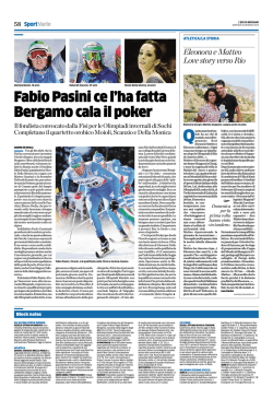 Eleonora e Matteo Love story verso Rio