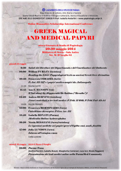 scarica poster - Corso di Papirologia