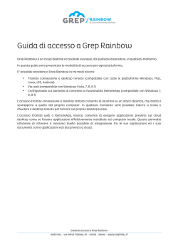 Clicca qui e scarica la guida di accesso a Grep Rainbow