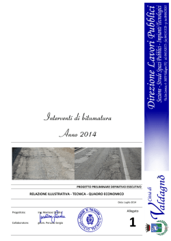 Interventi di bitumatura Anno 2014