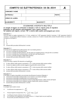 COMPITO DI ELETTROTECNICA 18-06-2014