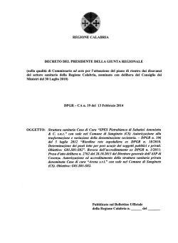 D.P.G.R. n.19 del 13.02.2014-Autorizzazione ed