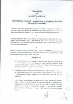 Convenzione LCU-Confindustria Palermo