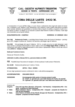 CIMA DELLE LASTE 2432 M.