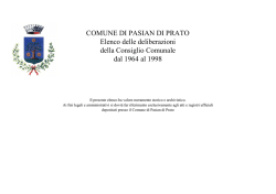 deliberazioni storiche 1964-1998